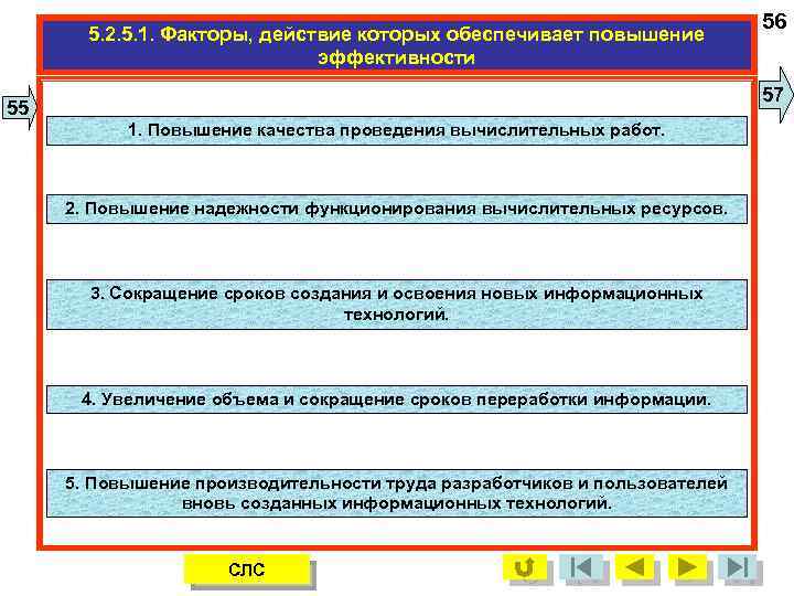 5. 2. 5. 1. Факторы, действие которых обеспечивает повышение эффективности 56 57 55 1.