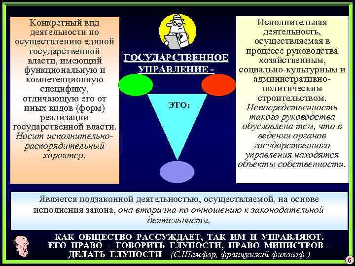 Конкретный вид деятельности по осуществлению единой государственной ГОСУДАРСТВЕННОЕ власти, имеющий УПРАВЛЕНИЕ функциональную и компетенционную