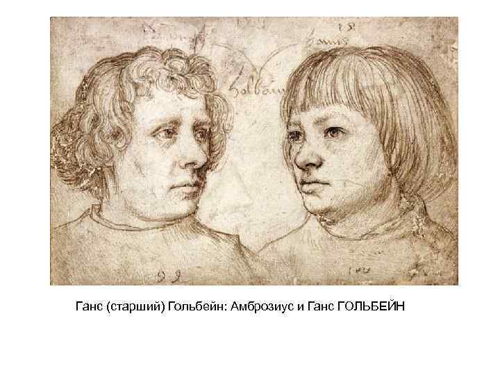Ганс (старший) Гольбейн: Амброзиус и Ганс ГОЛЬБЕЙН 