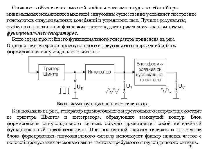 Блок схема автогенератора имеет вид