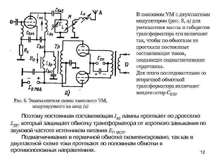 Схема амплитудного модулятора