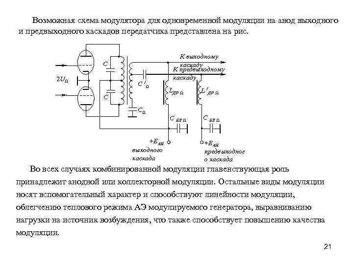 Частотный модулятор схема