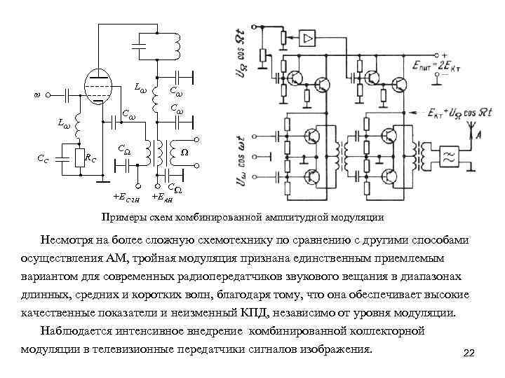 Схемы амплитудная модуляция