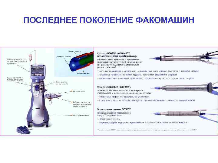 ПОСЛЕДНЕЕ ПОКОЛЕНИЕ ФАКОМАШИН 