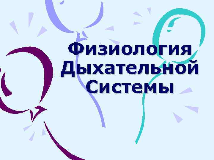 Физиология Дыхательной Системы 