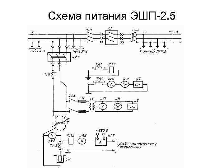 Электрическая схема электрошпалоподбойки