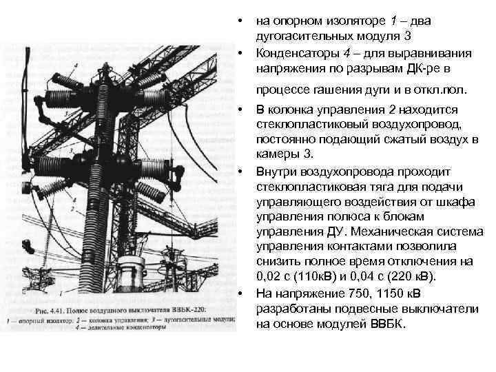 элегазовый выключатель   Схема автопневматического   гасительного  устройства   элегазового