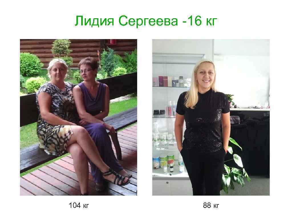 Лидия Сергеева -16 кг 104 кг 88 кг 