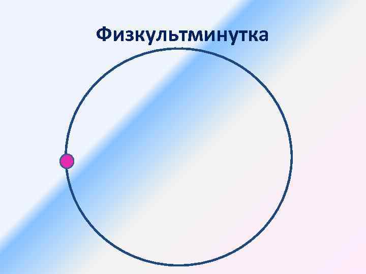 Физкультминутка 