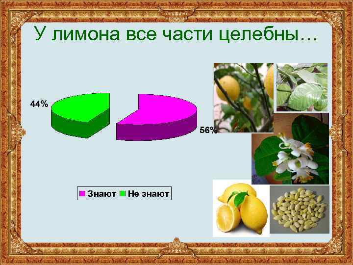 У лимона все части целебны… 