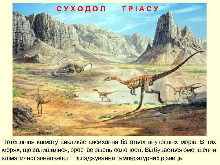 С У Х О Д О Л Т Р І А С У Потепління