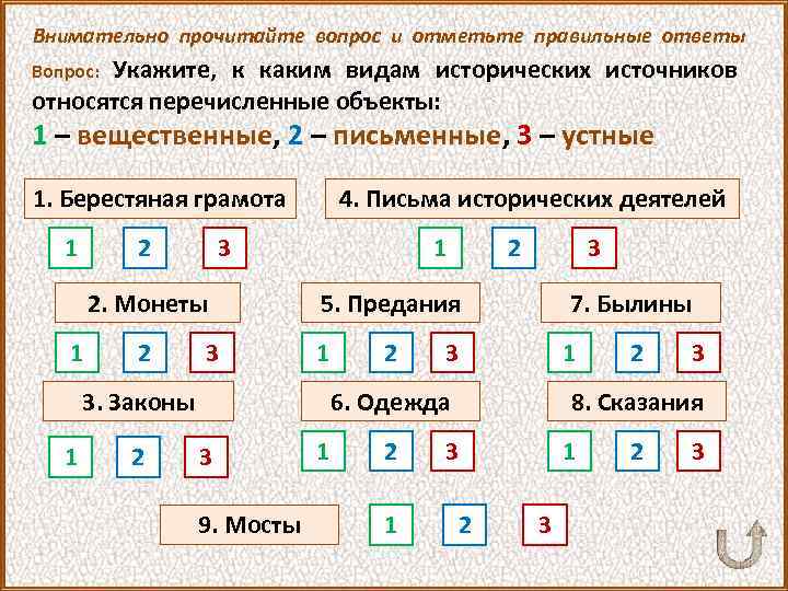 Внимательно прочитайте вопрос и отметьте правильные ответы Укажите, к каким видам исторических источников относятся