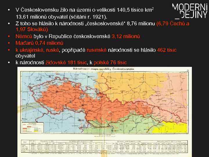  • • • V Československu žilo na území o velikosti 140, 5 tisíce
