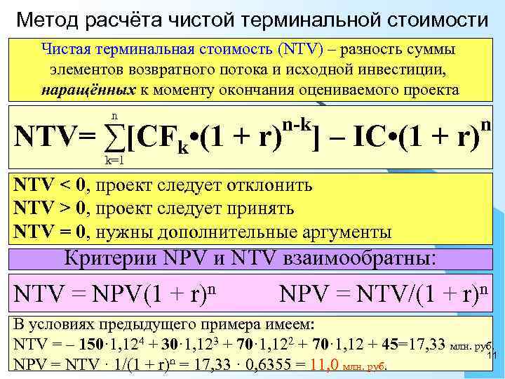 Что такое терминальная стоимость проекта простыми словами