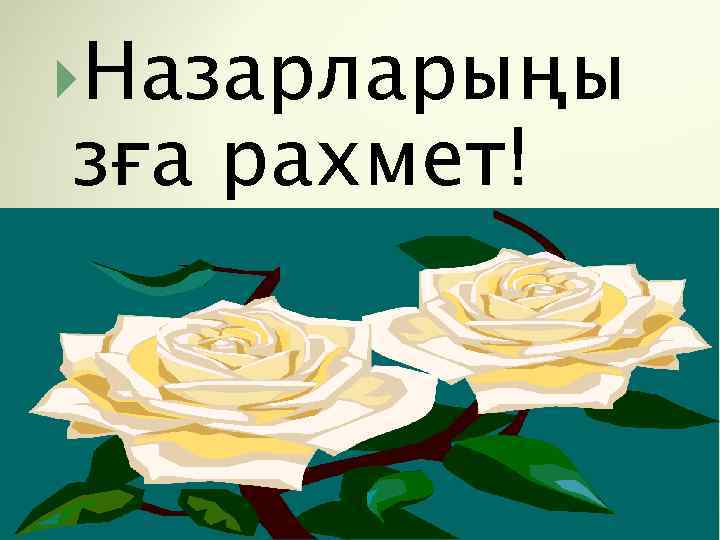  Назарларыңы зға рахмет! 