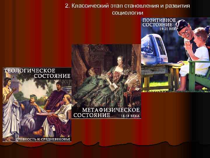 2. Классический этап становления и развития социологии 