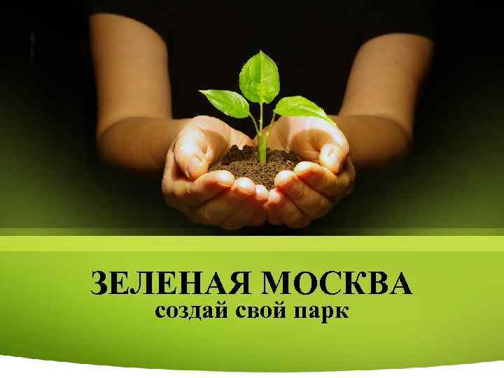 ЗЕЛЕНАЯ МОСКВА создай свой парк 