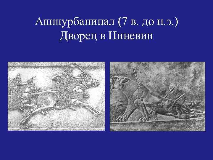 Ашшурбанипал (7 в. до н. э. ) Дворец в Ниневии 