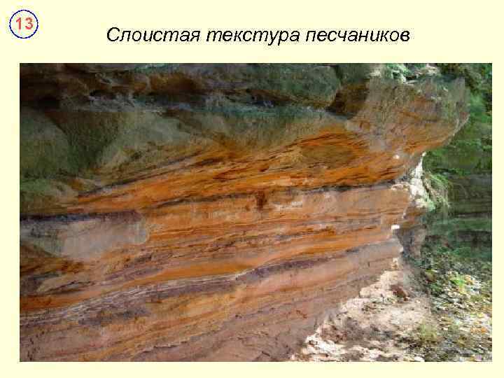 13 Слоистая текстура песчаников 