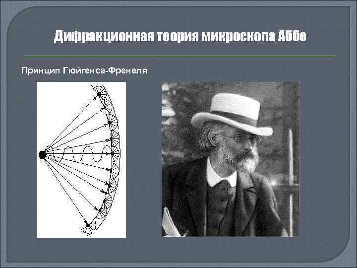 Дифракционная теория микроскопа Аббе Принцип Гюйгенса-Френеля 