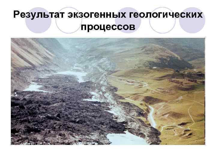 Результат экзогенных геологических процессов 