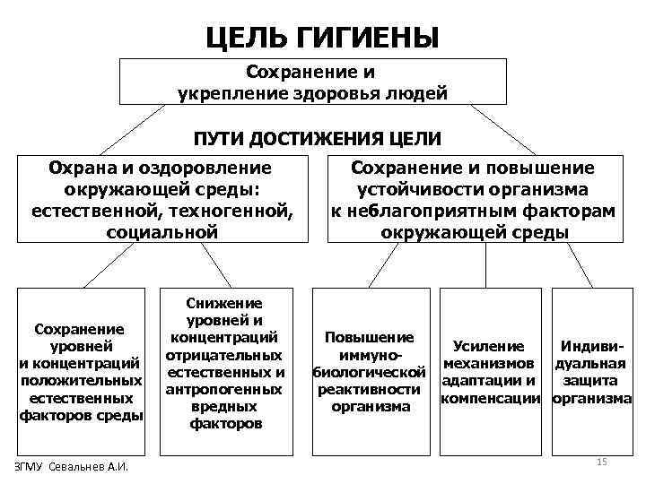 ЦЕЛЬ ГИГИЕНЫ Сохранение и укрепление здоровья людей ПУТИ ДОСТИЖЕНИЯ ЦЕЛИ Охрана и оздоровление окружающей