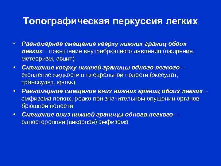 Топографическая перкуссия