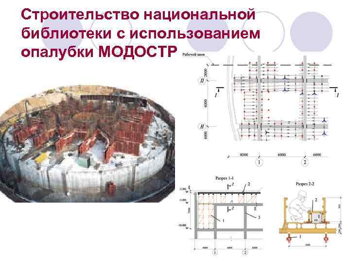Строительство национальной библиотеки с использованием опалубки МОДОСТР 