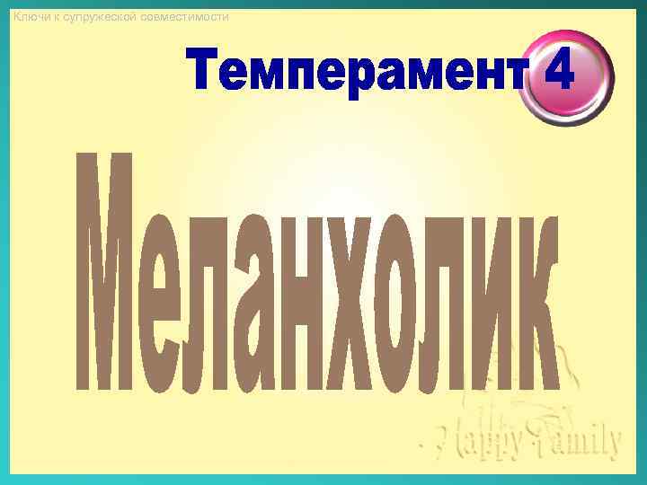 Ключи к супружеской совместимости 