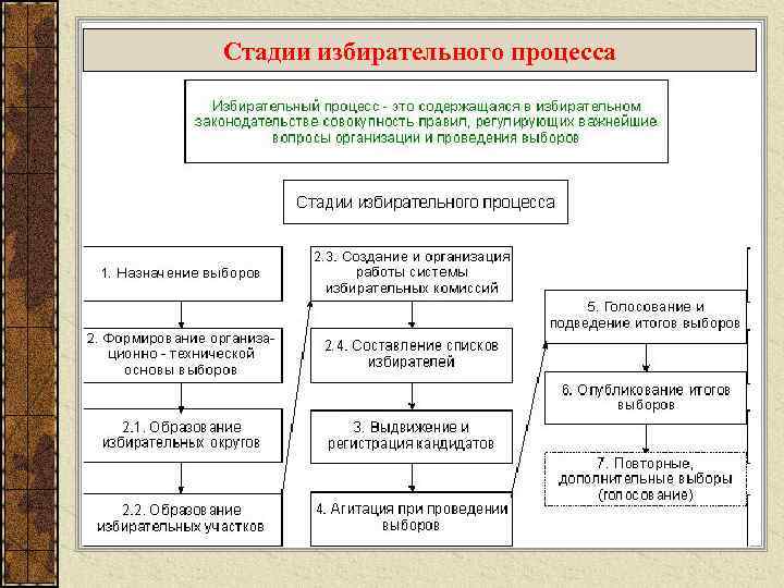 Стадии избирательного процесса 