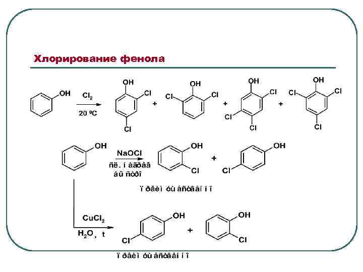 Хлорирование железа. Механизм реакции хлорирования фенола. Хлорирование фенола механизм. Реакция хлорирования фенола. Хлорирование фенола.