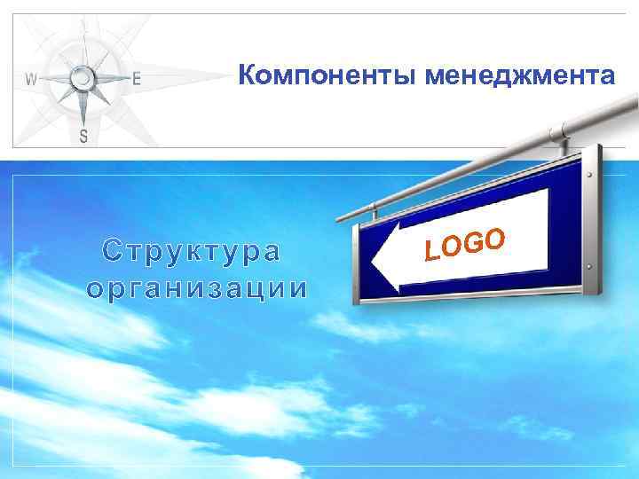 Компоненты менеджмента LOGO 