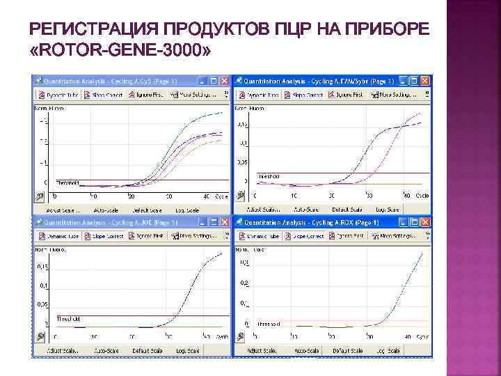 РЕГИСТРАЦИЯ ПРОДУКТОВ ПЦР НА ПРИБОРЕ «ROTOR-GENE-3000» 
