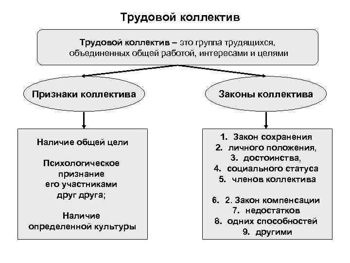 Трудовой коллектив это