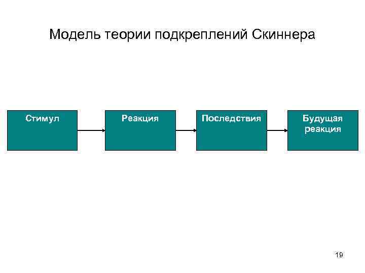 Воспитание развивается по схеме стимул реакция подкрепление