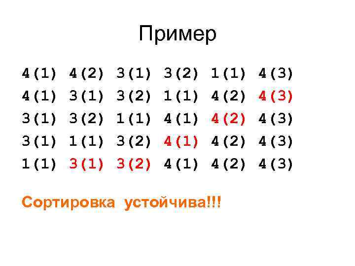 Пример 4(1) 4(2) 3(1) 3(2) 1(1) 4(3) 4(1) 3(2) 1(1) 4(2) 4(3) 3(1) 1(1)