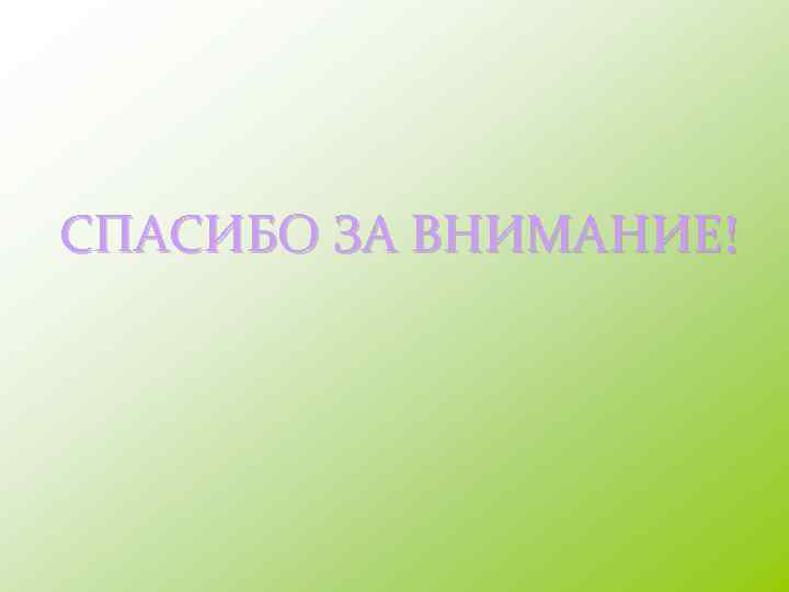 СПАСИБО ЗА ВНИМАНИЕ! 
