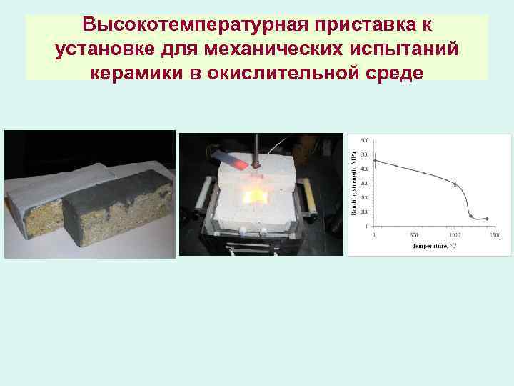 Высокотемпературная приставка к установке для механических испытаний керамики в окислительной среде 