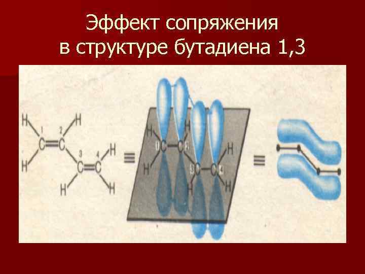 Эффект сопряжения в структуре бутадиена 1, 3 
