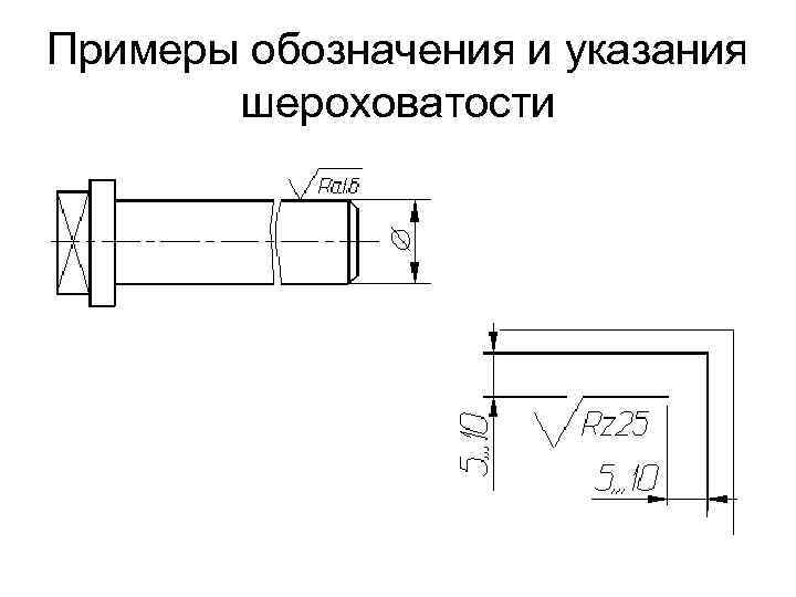 Шероховатость болта на чертеже