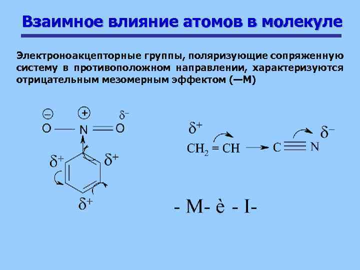 Атомы в молекулах органических