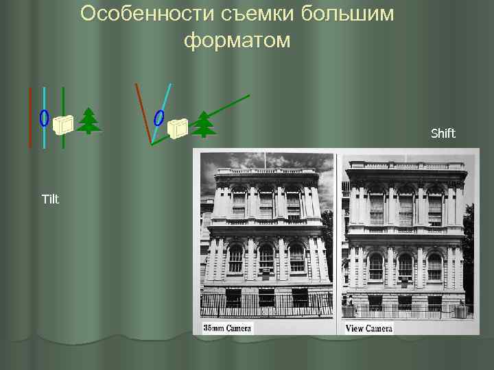 Особенности съемки большим форматом Shift Tilt 
