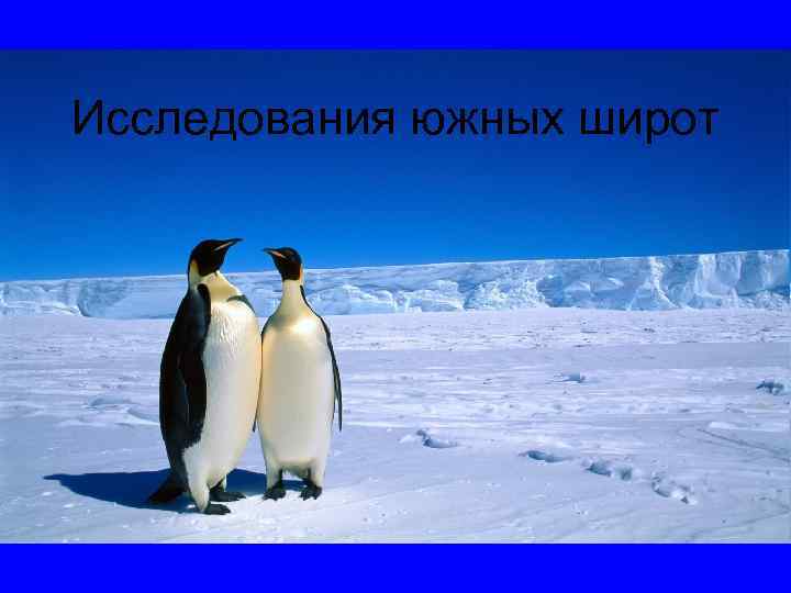 Исследования южных широт 