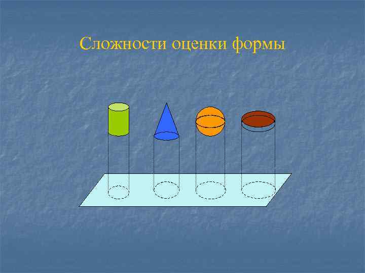 Сложности оценки формы 