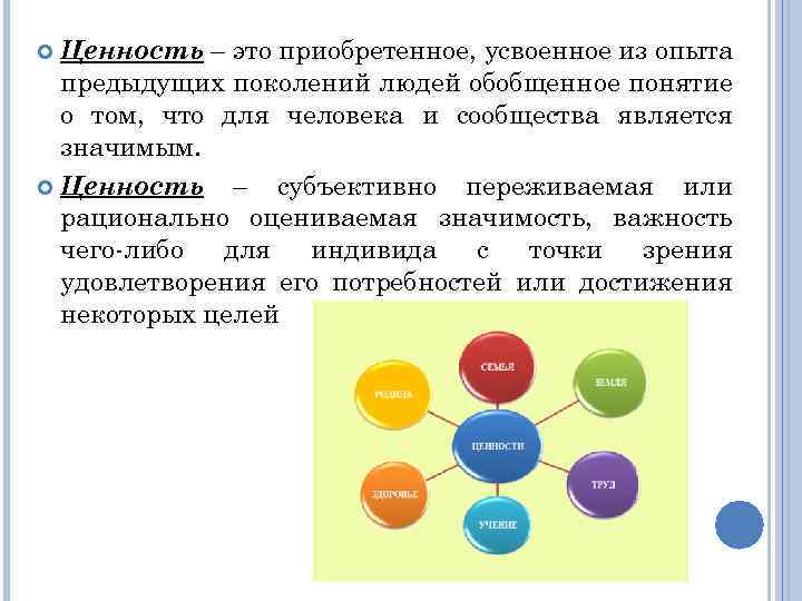 Ценности прошлого поколения