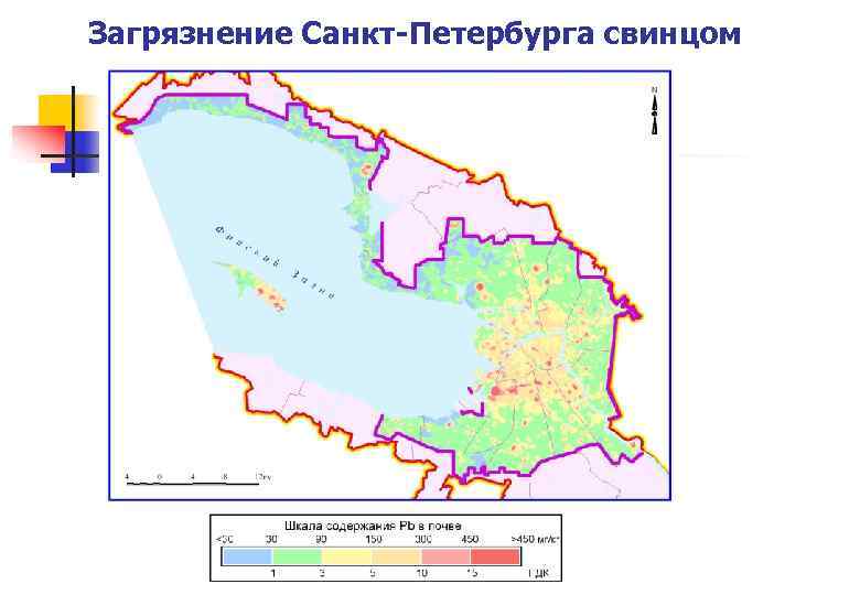 Загрязнение Санкт-Петербурга свинцом 