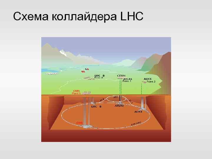 Схема коллайдера LHC 
