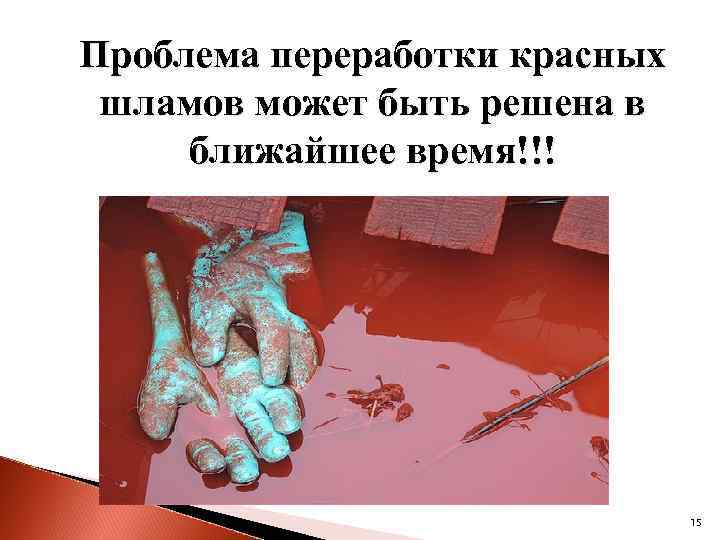 Проблема переработки красных шламов может быть решена в ближайшее время!!! 15 