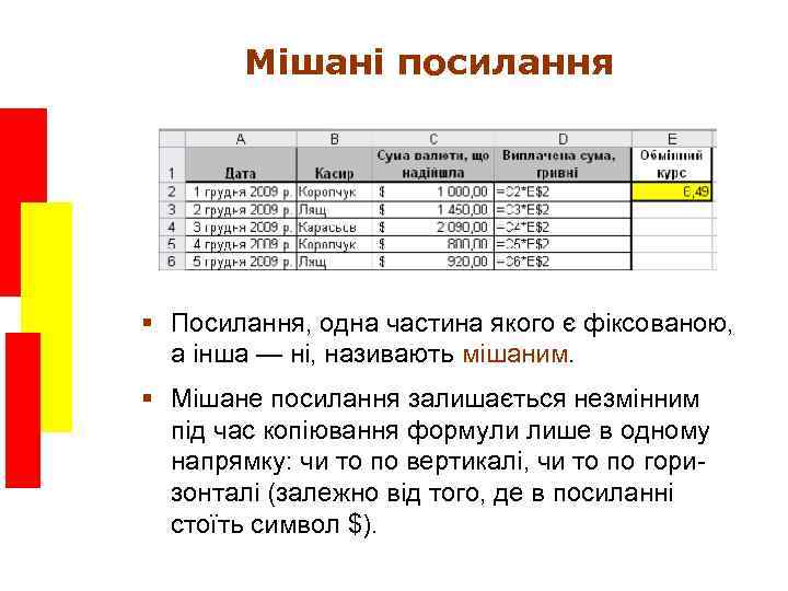 Мішані посилання § Посилання, одна частина якого є фіксованою, а інша — ні, називають