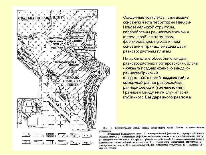 Тектоническая карта тимано печорской провинции